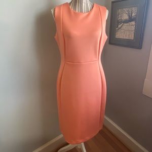 Calvin Klein sheath dress soft orange/peach